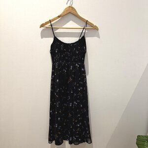 Genoa Midi Dress – Aritzia – 2XS Spring Medley Black